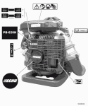 Page K Diagram and Parts List for PB-620H P04712001001-P04712999999 Echo Leaf Blower / Vacuum