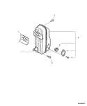 Page E Diagram and Parts List for PB-650H 05001001-05999999 Echo Leaf Blower / Vacuum