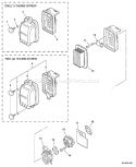 Page J Diagram and Parts List for PB-650 03001001-03999999 Echo Leaf Blower / Vacuum