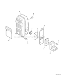 Page E Diagram and Parts List for PB-651H 07001237 - 07999999 Echo Leaf Blower / Vacuum