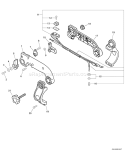 Part Location Diagram of P021015380 Echo Throttle Control Assy