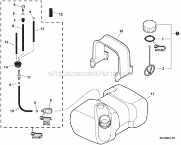 Fuel_System Diagram and Parts List for PB-770H P30613001001 - P30613999999 Echo Leaf Blower / Vacuum