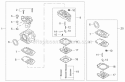 Page J Diagram and Parts List for PB-770H  Echo Leaf Blower / Vacuum