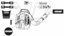 Page K Diagram and Parts List for PB-770H  Echo Leaf Blower / Vacuum