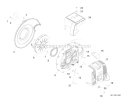 Fan Cover, Engine Cover Diagram and Parts List for PB-770T P03012001001-P03012999999 Echo Leaf Blower / Vacuum