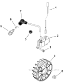 Ignition Diagram and Parts List for PB-770T P03012001001-P03012999999 Echo Leaf Blower / Vacuum