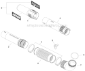 Posi-Lock Blower Tubes Diagram and Parts List for PB-770T P30713001001-P30713999999 Echo Leaf Blower / Vacuum