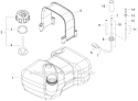 Fuel System Diagram and Parts List for PB-770T P30713001001-P30713999999 Echo Leaf Blower / Vacuum