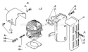 Page H Diagram and Parts List for PB-9 After S/N 001001 Echo Leaf Blower / Vacuum