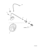 Page K Diagram and Parts List for PE-200 S83013001001 - S83013999999 Echo Edger