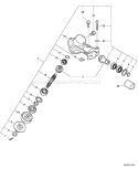 Part Location Diagram of P021044550 Echo Gear Case Asy