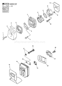 Page F Diagram and Parts List for PE-201 02001001 - 02999999 Echo Edger