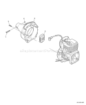 Part Location Diagram of A056000240 Echo Clutch Asy