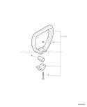 Part Location Diagram of P021016270 Echo Loop Handle Asy
