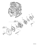 Page Q Diagram and Parts List for PE-230 05001001 - 05999999 Echo Edger