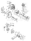 Page C Diagram and Parts List for PE-2400 008001-018099 Echo Edger