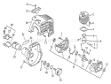 Page C Diagram and Parts List for PE-2400 018100-040060 Echo Edger