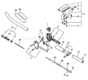 Driveshaft, Handles, Throttle, Stop Switch Diagram and Parts List for PE-2601 After S/N 001001 Echo Edger