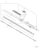 Part Location Diagram of C050001260 Echo Main Pipe Assembly