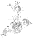 Page C Diagram and Parts List for PE-265 S75811001001-S75811999999 Echo Edger