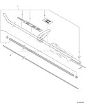 Part Location Diagram of C050000780 Echo Main Pipe Assembly