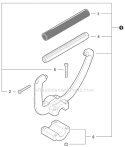 Loop Handle Diagram and Parts List for PE-266S T43611001001-T43611999999 Echo Edger