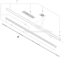 Main Pipe Assembly, Driveshaft Diagram and Parts List for PE-266S T43712001001-T43712999999 Echo Edger