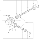 Gear Case Diagram and Parts List for PE-266 T41813001001-T41813999999 Echo Edger