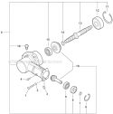 Gear Case Diagram and Parts List for PE-266 T42912001001-T42912999999 Echo Edger