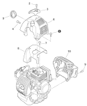 Page C Diagram and Parts List for PE-266 T42811001001-T42811999999 Echo Edger