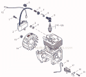 Page D Diagram and Parts List for PE-266 T42811001001-T42811999999 Echo Edger