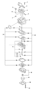 Page A Diagram and Parts List for PE-310 03001001-03999999 Echo Edger