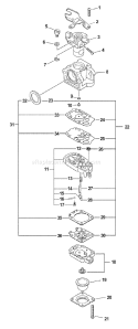Page A Diagram and Parts List for PE-311 02001001-02999999 Echo Edger
