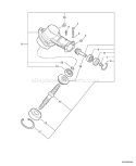 Page E Diagram and Parts List for PE-311 09001001-09999999 Echo Edger