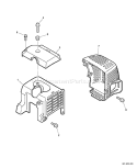 Page D Diagram and Parts List for PE-311 S76012001001-S76012999999 Echo Edger