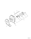 Part Location Diagram of V104000520 Echo Gasket-Exhaust