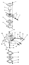 Page A Diagram and Parts List for PP-1250 Type 1 Echo Pole Saw