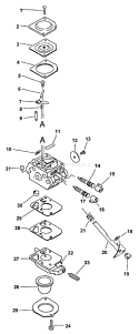 Page A Diagram and Parts List for PP-800 Type 1 Echo Pole Saw