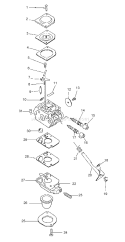 Page A Diagram and Parts List for PPF-2100 Type 1E -001001-506099 Echo Pole Saw