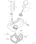 Page G Diagram and Parts List for PPF-210 E07511001001-E07511999999 Echo Pole Saw