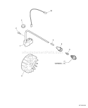 Page K Diagram and Parts List for PPF-210 07001001-07999999 Echo Pole Saw
