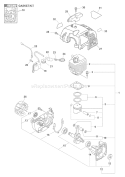 Page B Diagram and Parts List for PPF-211 02001001-02999999 Echo Pole Saw