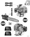 Page M Diagram and Parts List for PPF-210 E07511001001-E07511999999 Echo Pole Saw