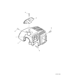 Page C Diagram and Parts List for PPF-210 E07511001001-E07511999999 Echo Pole Saw