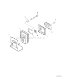 Page E Diagram and Parts List for PPF-210 E07511001001-E07511999999 Echo Pole Saw
