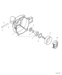 Page F Diagram and Parts List for PPF-210 E07511001001-E07511999999 Echo Pole Saw