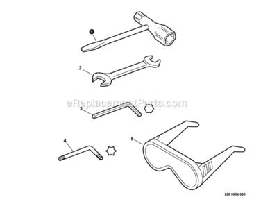Tools Diagram and Parts List for PPF-280 E09612001001 - E09612999999 Echo Pole Saw