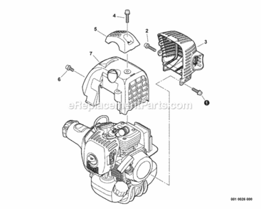 Page T Diagram and Parts List for PPF-280 E09612001001 - E09612999999 Echo Pole Saw