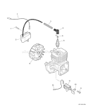 Page K Diagram and Parts List for PPT-235ES S07037001001-S07037999999 Echo Pole Saw