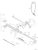 Page E Diagram and Parts List for PPT-2400 Type 1E Echo Hedge Trimmer